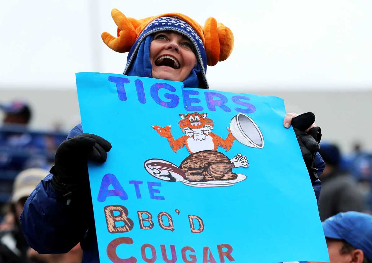 <strong>A University of Memphis fan reacts to a Tigers touchdown&nbsp;<span class="s1">during a game with the Houston Cougars on Friday, Nov. 23, at Liberty Bowl Memorial Stadium.</span></strong>(Houston Cofield/Daily Memphian)