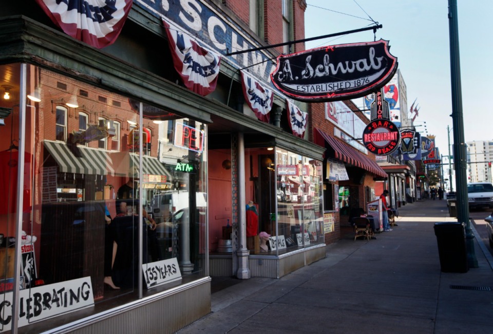 <strong>The 144-year-old A. Schwab specialty store on Beale is among a dozen Downtown businesses seeking forgivable loans to cope with COVID-19</strong>. (Daily Memphian file photo)