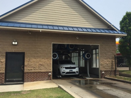 <strong>Car Wash USA at 1675 Union was doing a steady business Monday morning after reopening with fully automated services Sunday, May 3.</strong> (Wayne Risher/Daily Memphian)