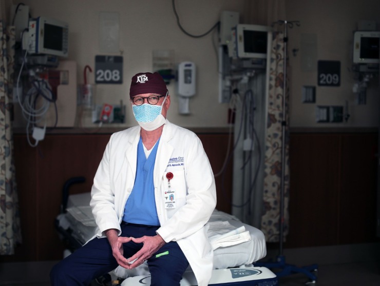<strong>Dr. Richard Aycock, Methodist University Hospital's chief of staff for operating room services, poses for a portrait at the Memphis hospital May 14, 2020.</strong> (Patrick Lantrip/Daily Memphian)