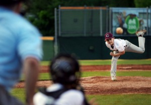 <strong>Collierville Dragons pitcher Blake Harvey throws a strike during little league tournament game against the Arlington Arsenal May 22, 2020. GameDay occurred despite the pandemic.</strong> (Patrick Lantrip/Daily Memphian)