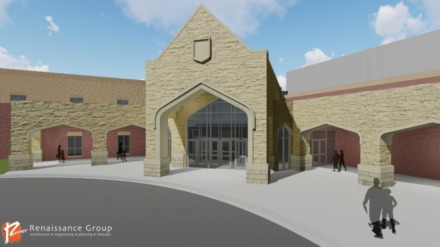 <strong>A building permit has been filed for the new,&nbsp;$35 million Lakeland high school, and construction should begin soon. The current timetable has the new building opening in August 2022.</strong>&nbsp;<span>(Courtesy of Renaissance Group)</span>