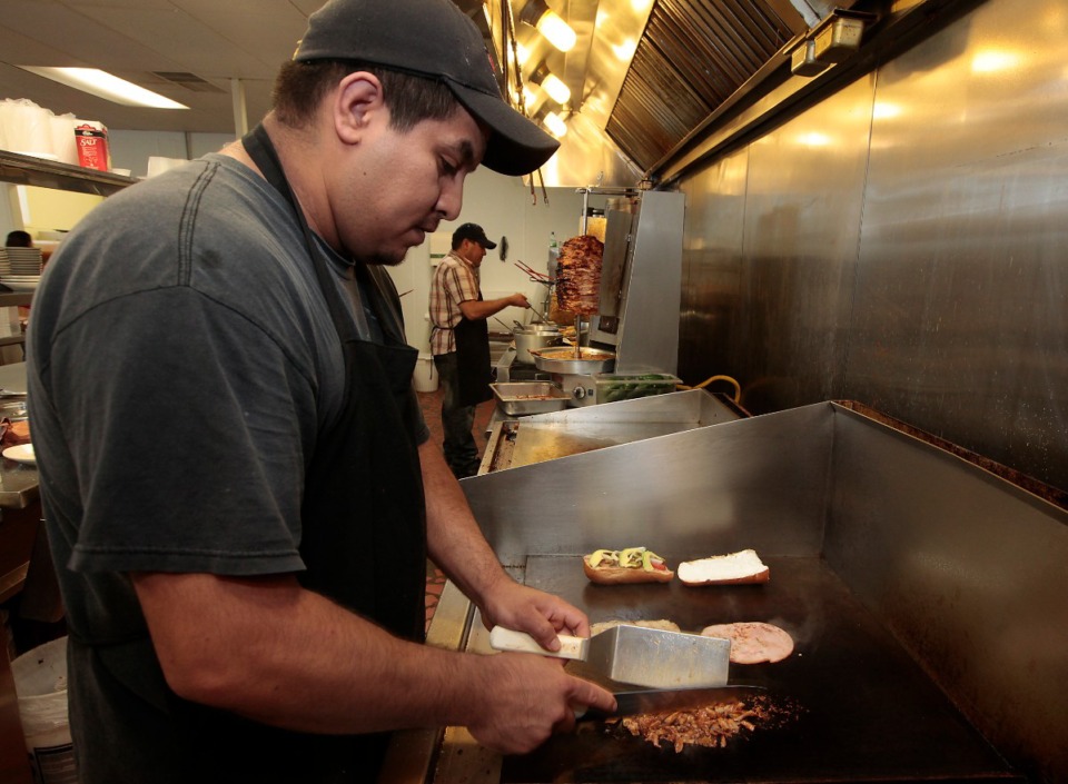 <strong>In this file photo from 2018, Chef Goyo Marquez prepared a Cuban torta at Las Delicias.</strong> (Daily Memphian file; Lance Murphey)