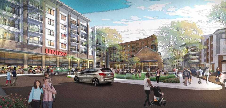 <strong>Artist's rendering of the market at Union Row.</strong> (Daily Memphian file)