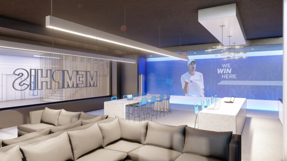 <span><strong>The proposed Leftwich Tennis Center that will be shared by the men&rsquo;s and women&rsquo;s Tiger tennis teams of University of Memphis.</strong> (submitted rendering)</span>