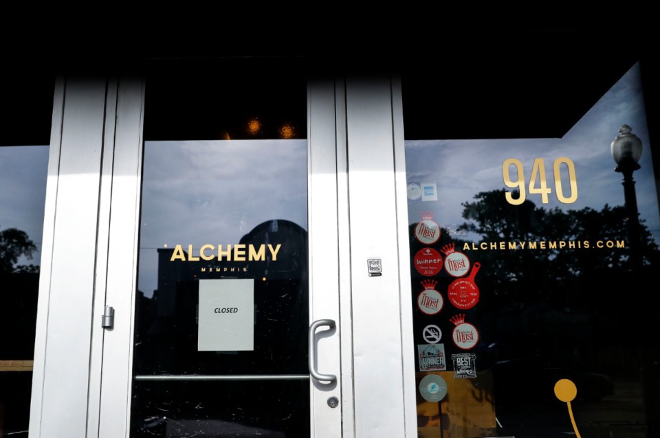 <strong>Cooper-Young restaurant and bar Alchemy was shut down by the Tennessee Alcoholic Beverage Commission on Thursday, July 9, 2020.</strong> (Mark Weber/Daily Memphian)