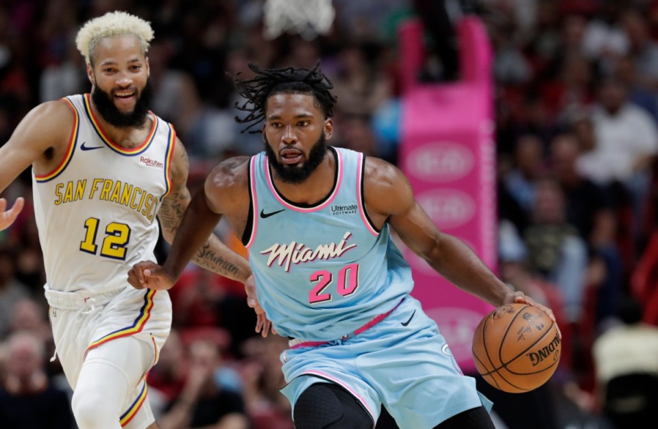 <strong>Justise Winslow (who played for the Miami Heat before joining the Grizzlies) sustained a hip injury Monday that will keep him out for the rest of the season.</strong>&nbsp; (Lynne Sladky/AP)