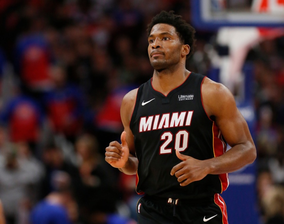 <strong>Grizzlies forward Justise Winslow, shown here playing for the Miami Heat in 2018, got some bad news this week while in the NBA&rsquo;s bubble.</strong> (AP file Photo/Duane Burleson)