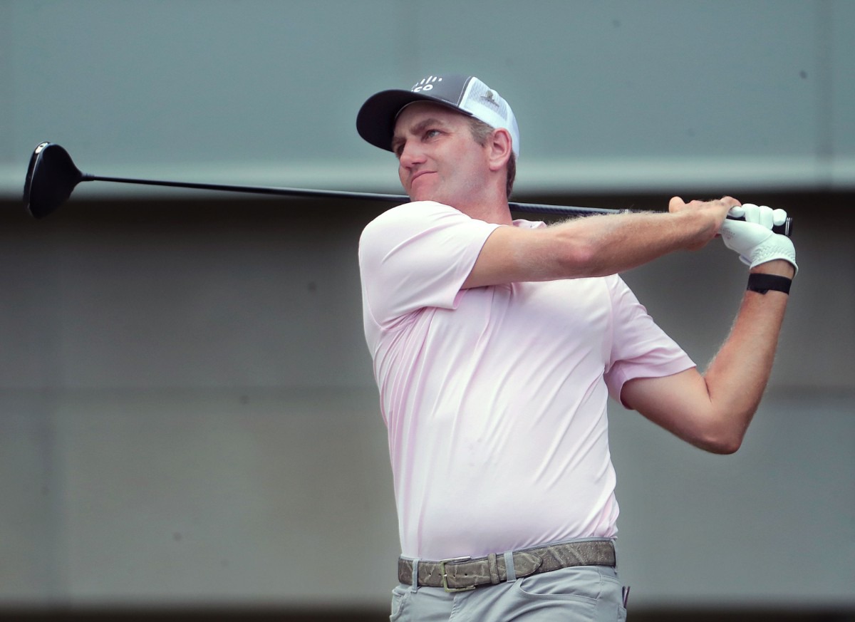 <strong>Brendon Todd tees off on the sixth hole during the final round of the WGC-FedEx St. Jude Invitational in Memphis, Tennessee Aug. 2, 2020.</strong> (Patrick Lantrip/Daily Memphian)