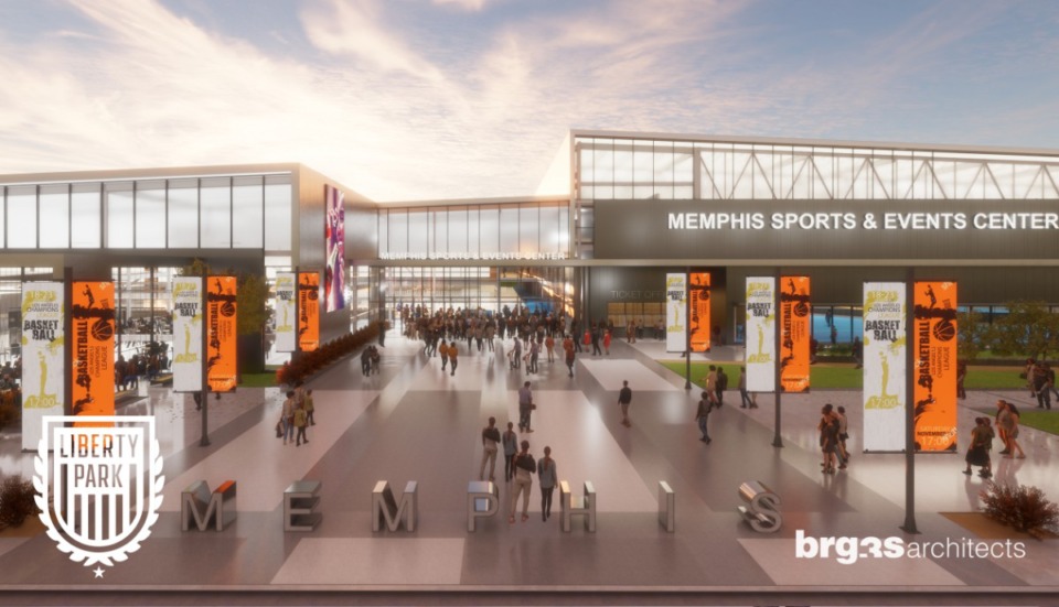 <strong>The planned 277,000-square-foot Memphis Sports and Events Center would be for public use and the use of youth sports tournaments.</strong> (LibertyParkMemphis.com)