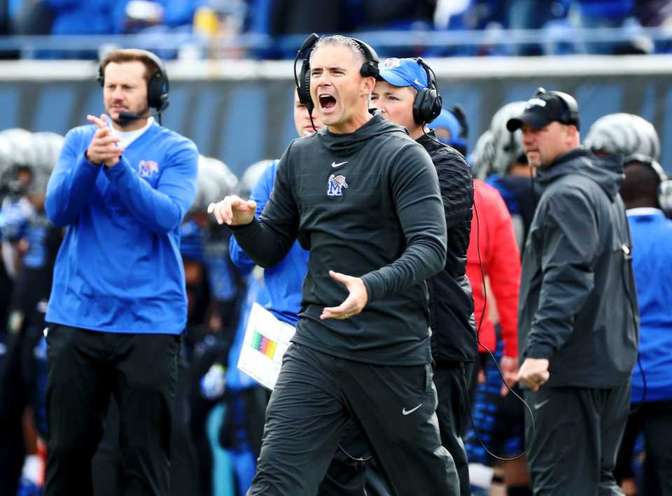 <strong>University of Memphis head coach Mike Norvell indicated Monday he intends to stay with the Tigers program and is not pursuing any other college coaching jobs.</strong> (Houston Cofield/Daily Memphian file)