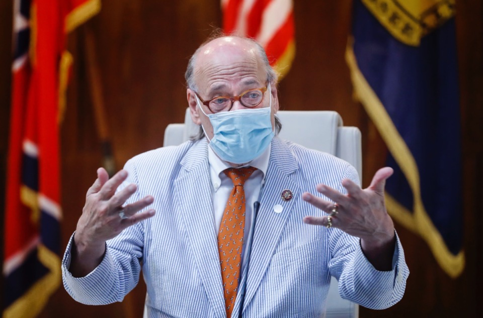 <strong>U.S. Congressman Steve Cohen attends a US Census press conference on Monday, August 17, 2020 at City Hall. Local officials are asking community members to make sure they are counted in this year&rsquo;s census that ends in late September.</strong> (Mark Weber/Daily Memphian)