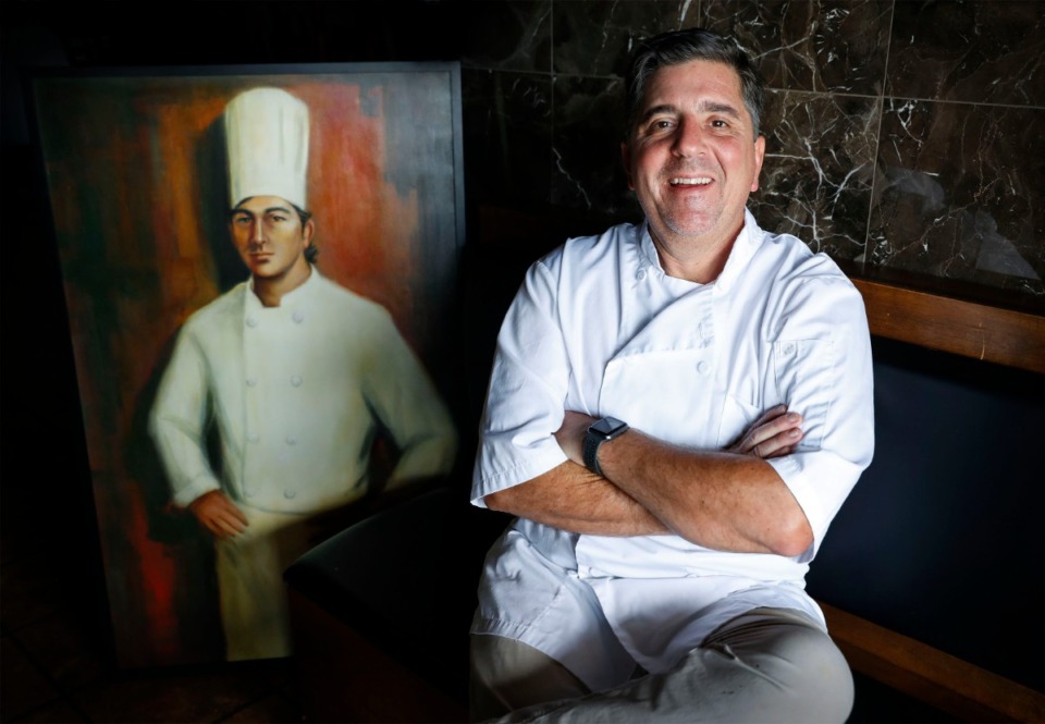 <strong>Chef Alex Grisanti sits in his soon-to-open new restaurant Elfo Grisanti&rsquo;s on Tuesday, Aug. 18, 2020 in Southaven. The Italian eatery will begin offering takeout and take-and-bake goods in September.</strong> (Mark Weber/Daily Memphian)