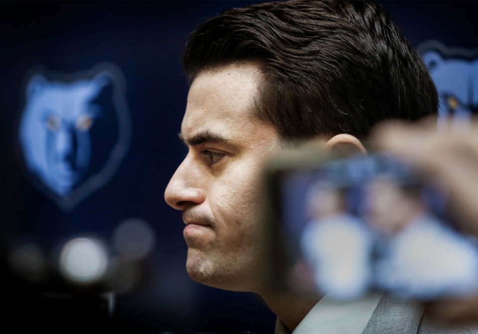 <strong>Grizzlies&rsquo; Vice President of Basketball Operations Zach Kleiman, seen here on&nbsp; Feb. 10, said Memphis was ready for however the draft shook out.</strong> (Mark Weber/Daily Memphian)