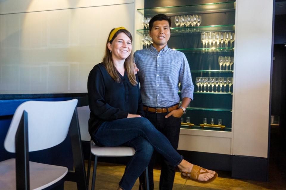 <strong>Brittany and Ed Cabigao inside new SOB East in the former Interim space in East Memphis.&nbsp;</strong>(Ziggy Mack/Special to The Daily Memphian)