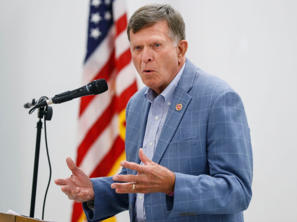 <strong>Senator Paul Rose was the keynote speaker at Arlington Chamber&rsquo;s monthly luncheon on Wednesday, September 9, 2020 in Collierville.</strong> (Mark Weber/The Daily Memphian)
