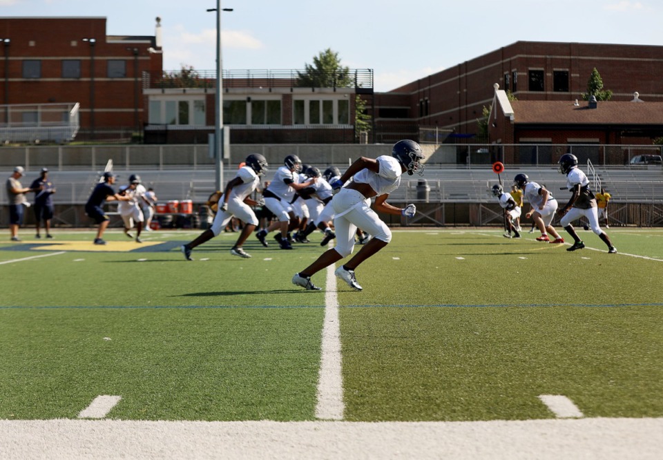 <strong>In this file photo, Lausanne&rsquo;s varsity football team practices Aug. 16, 2019, in preparation for the upcoming season. Now, practice for the 2020 season has been interrupted by one player&rsquo;s coronavirus case.</strong> (Patrick Lantrip/Daily Memphian file)