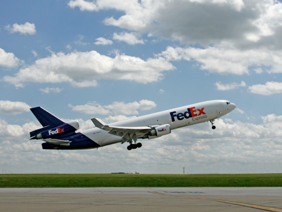 <strong>A FedEx Express aircraft takes off.</strong> (Daily Memphian file)
