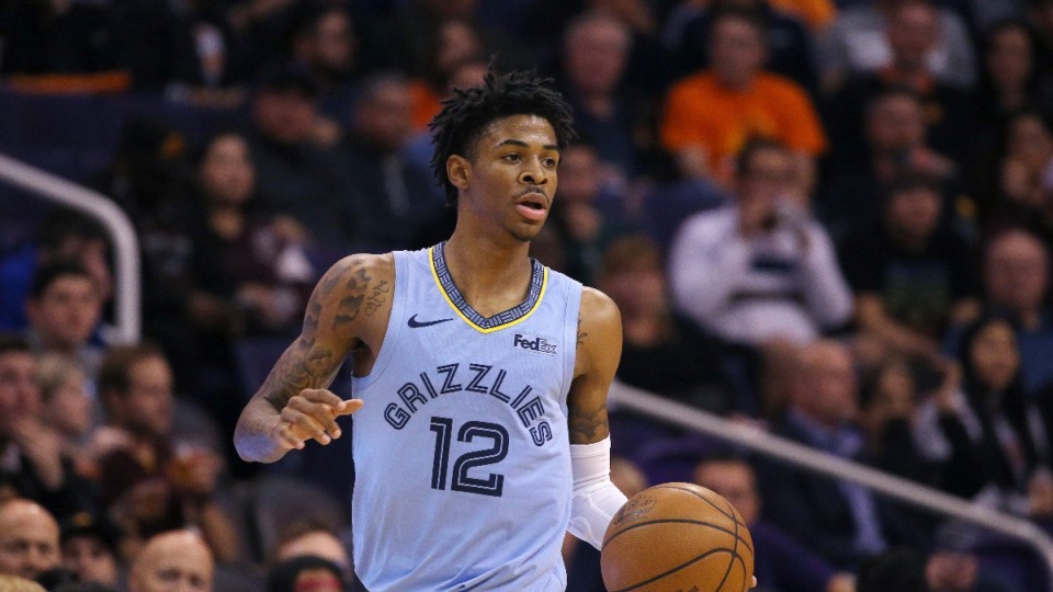 <strong>Memphis Grizzlies guard Ja Morant dribbles during a 2019 game in Phoenix.</strong> (AP file Photo/Ross D. Franklin)