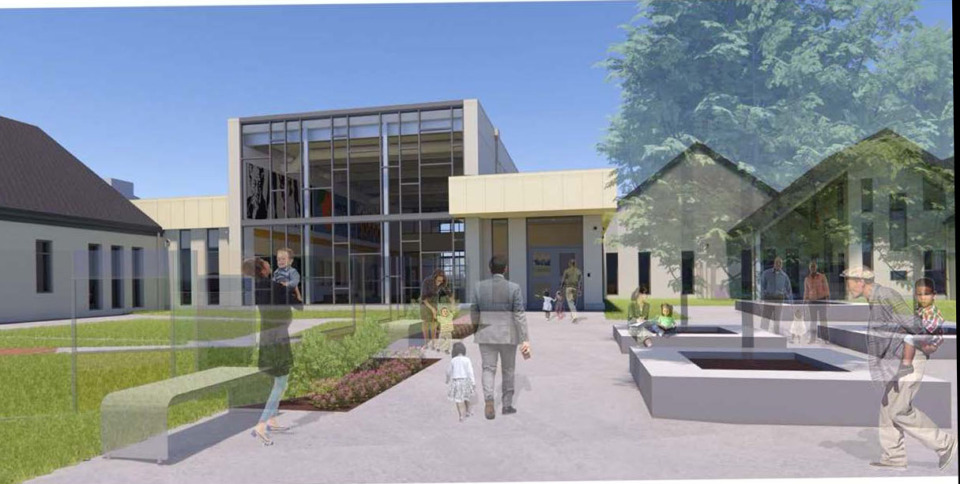 <strong>The exact address is undetermined, but the Early Childhood Academy will be at approximately 2881 Park Ave., on the site that is currently a vacant lot in front of Melrose High School in Orange Mound.</strong> (Submitted rendering)