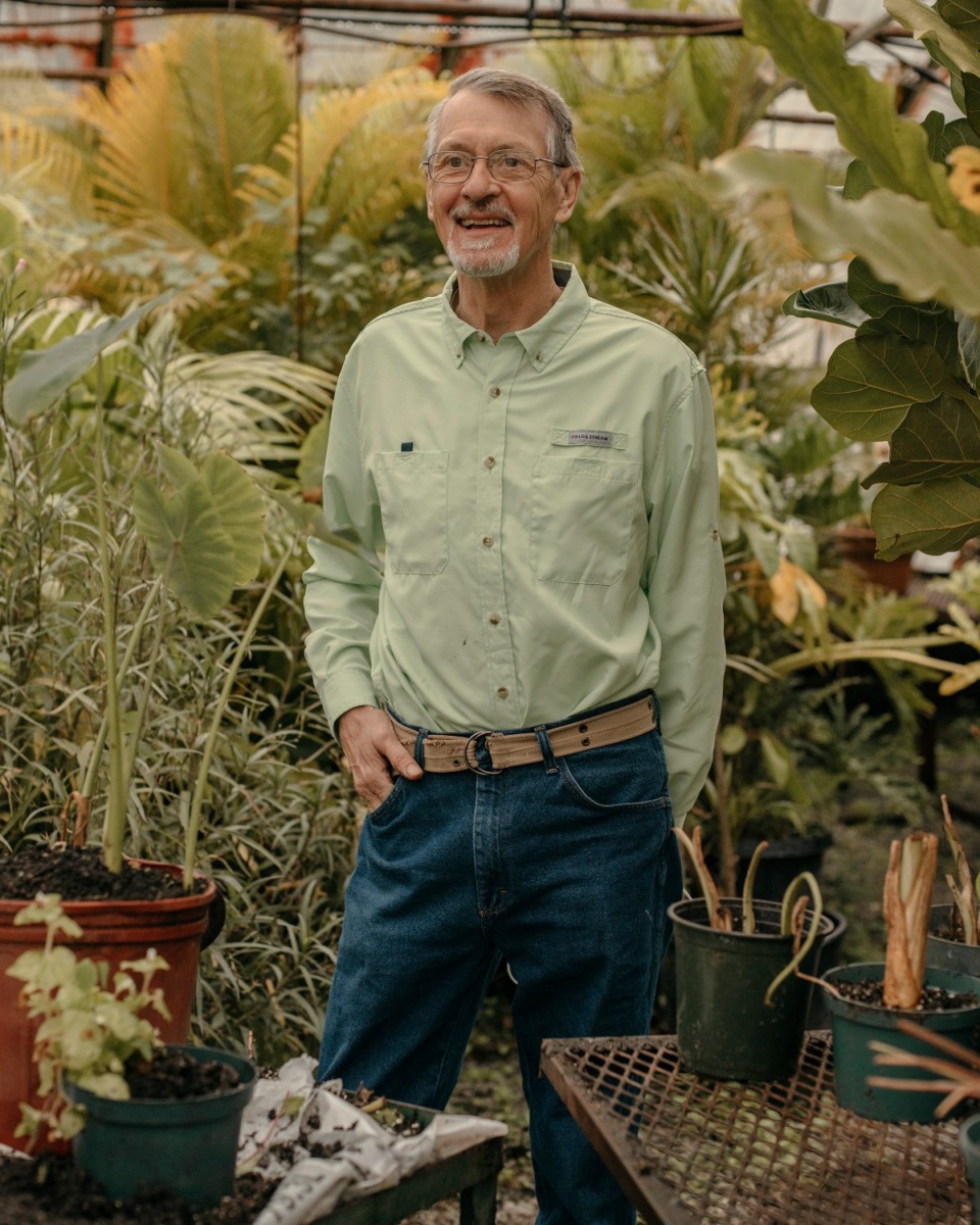 <strong>Tom Rieman, a Master Gardener, stands in one of the city&rsquo;s greenhouses on MLGW&rsquo;s property in Overton Park.</strong> (Houston Cofield/Special To The Daily Memphian)