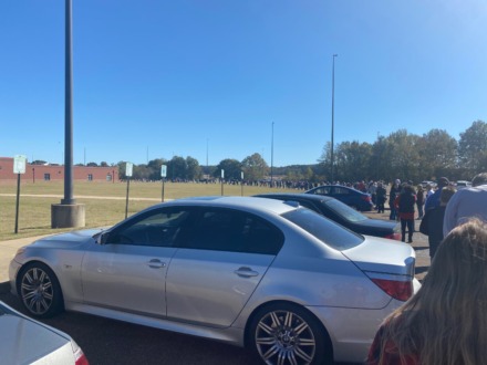 <strong>The lines were long outside Lewisburg High School in DeSoto County on Tuesday, Nov. 3.</strong> (Kathy Kendrick/Daily Memphian)