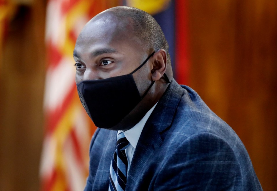 <strong>Shelby County Mayor Lee Harris, seen here in August, says the West Tennessee mayors&nbsp;&ldquo;opened the lines of communication&rdquo; on a possible regional mask mandate.</strong>&nbsp;(Mark Weber/Daily Memphian)