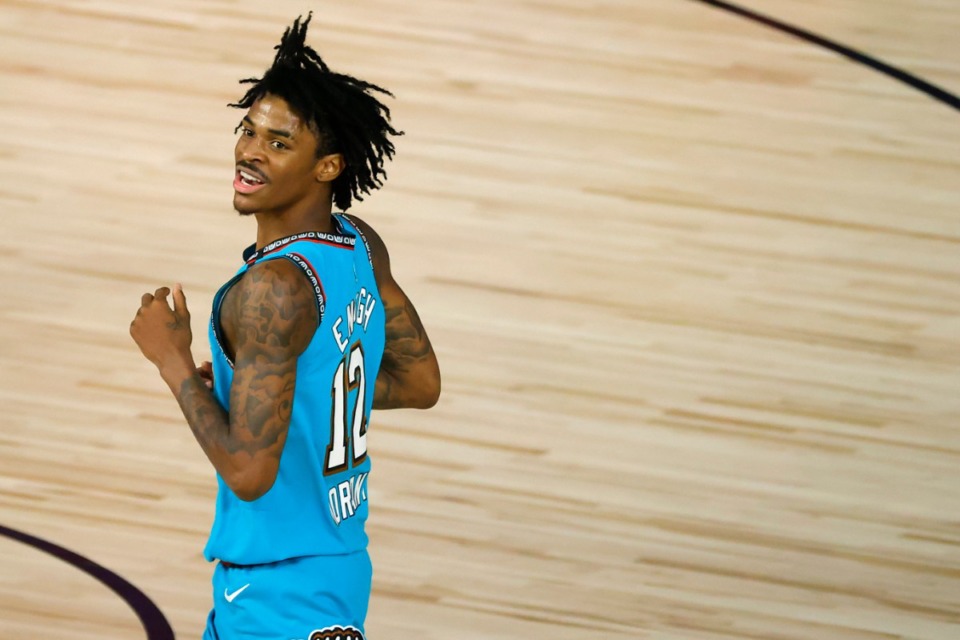 <strong>Memphis Grizzlies' Ja Morant and the rest of the team will open the preseason Dec. 12 at Minnesota.</strong> (Kevin C. Cox/AP file)