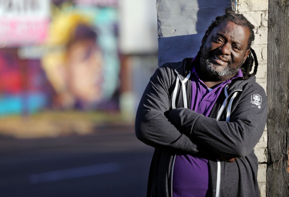<strong>Retired educator Calvin Lacy stood on a vacant lot on Lamar Avenue last year where he planned to build a new home for the Lacy Foundation, a nonprofit that addresses workforce development challenges.</strong> (Patrick Lantrip/Daily Memphian file)