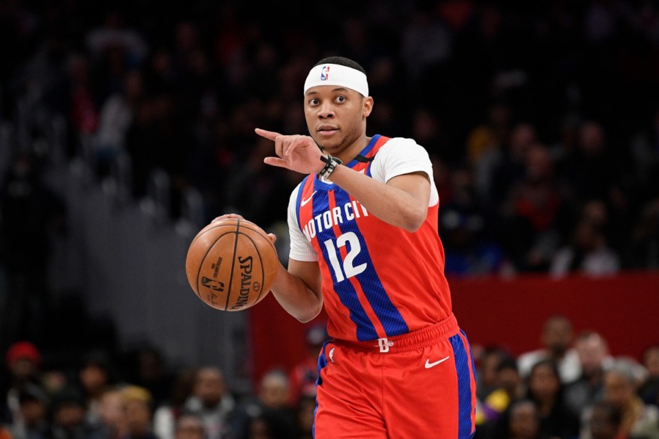 <strong>Veteran guard Tim Frazier (shown during a Pistons game against the Washington Wizards on Jan. 20, 2020) is joining the Memphis Grizzlies via a hardship exception, according to a report</strong>. (Nick Wass/Associated Press file)