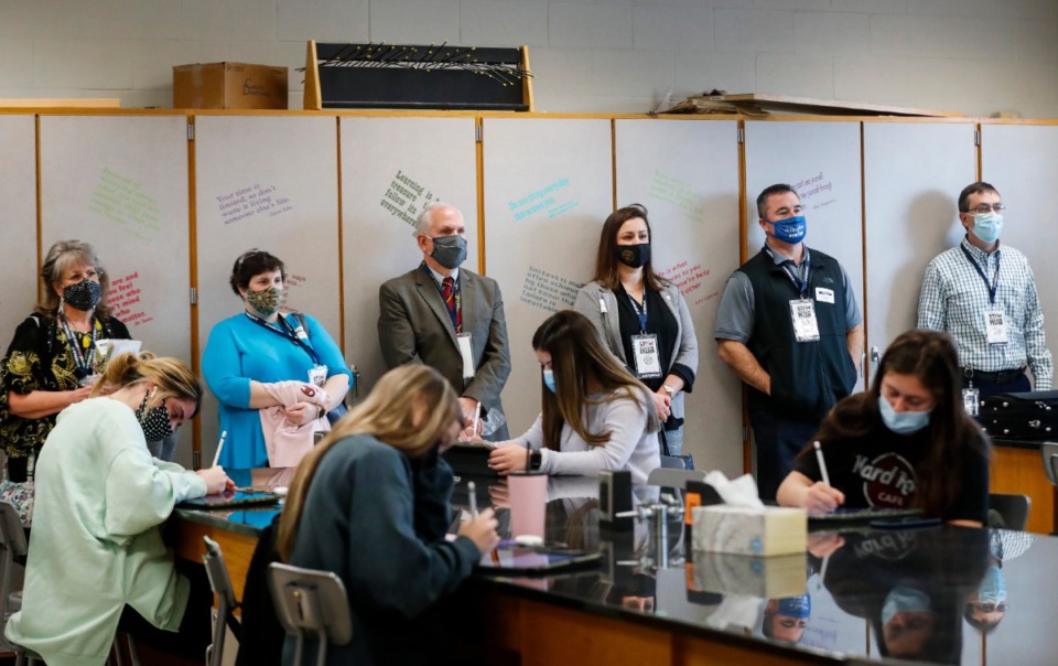 <strong>Arlington High School offered a tour of its new STEM Hub programs on Thursday, Jan. 14.&nbsp;The hub encompasses the school&rsquo;s BioSTEM Lab, STEM Lab, Cybersecurity/Coding labs, Machining Lab, Mechatronics Lab, Fabrication Lab and Welding Lab</strong>. (Mark Weber/Daily Memphian)
