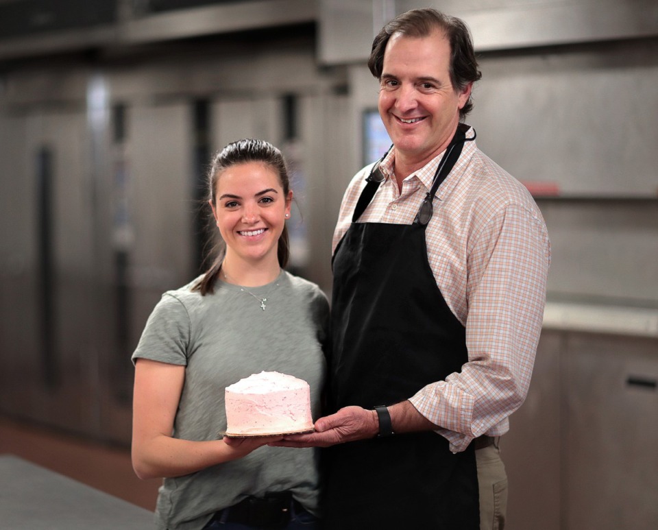 <strong>At the urging of his daughter Miller Cowan (left), Ed Crenshaw launched an e-commerce branch of the bakery called Sugar Avenue. The bakery has joined Goldbelly, an online retailer that sells specialty food products from all over the country.</strong> (Jim Weber/Daily Memphian file)