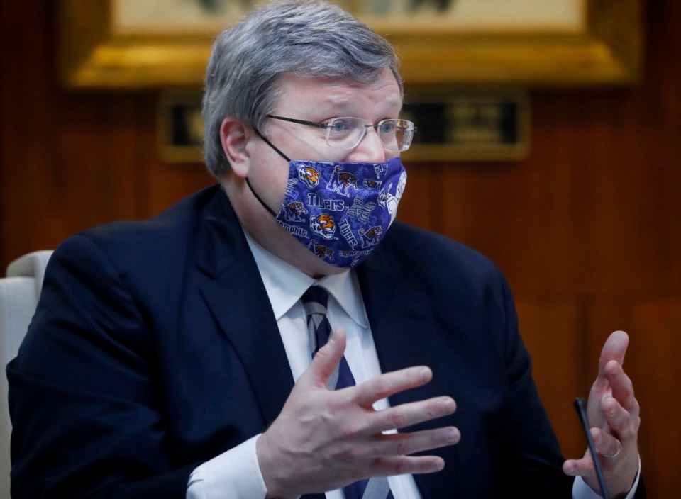 <strong>Memphis Mayor Jim Strickland, seen here in 2020, declared a state of emergency Feb. 16 due to the weather.</strong> (Mark Weber/Daily Memphian)
