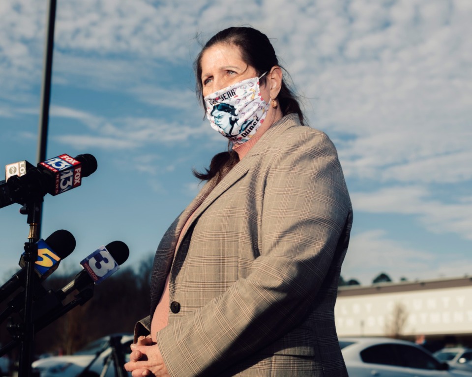 <strong>Alisa Haushalter, Director of the Shelby County Health Department, noted that the state&rsquo;s site for scheduling local appointments is &ldquo;not an easy system.&rdquo;</strong> (Houston Cofield/Special to The Daily Memphian)