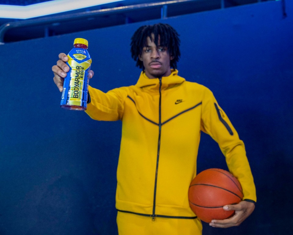 <strong>Memphis Grizzlies point guard&nbsp;Ja Morant is one of five NBA players to become a brand ambassador for BODYARMOR.</strong>&nbsp;(Courtesy of BODYARMOR)&nbsp;