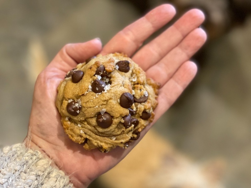 <strong>A salted chocolate chip cookie from Macaronagerie.</strong> (Jennifer Biggs/The Daily Memphian)