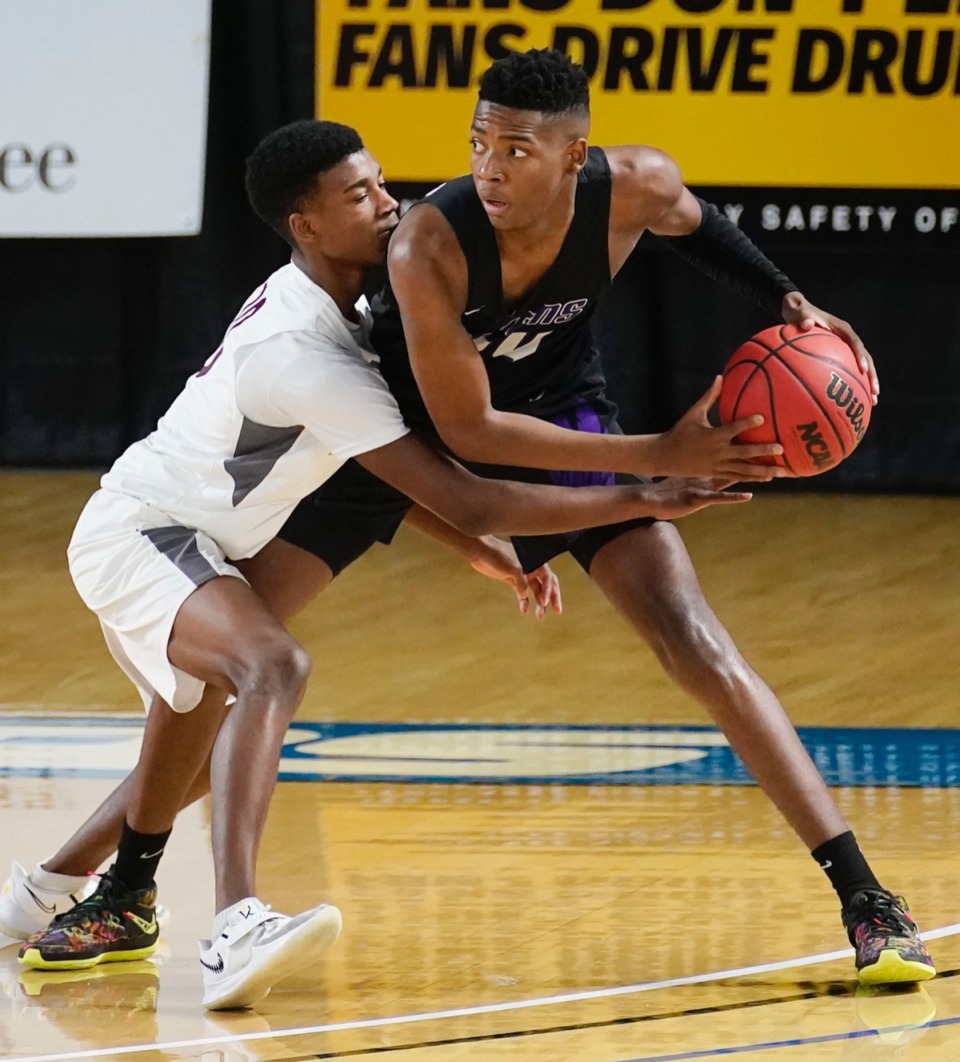 <strong>Collierville guard Madison Taylor (10) is called for a foul against Cane Ridge&rsquo;s Brandon Miller (24)&nbsp;on March 19 in Murfreesboro, Tennessee.</strong> (Larry McCormack/Special to The Daily Memphian)