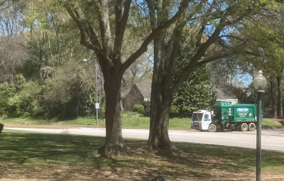 <strong>A Waste Pro truck made its way through Countrywood on Monday, March 29, 2021.</strong> (David Boyd/Daily Memphian file)