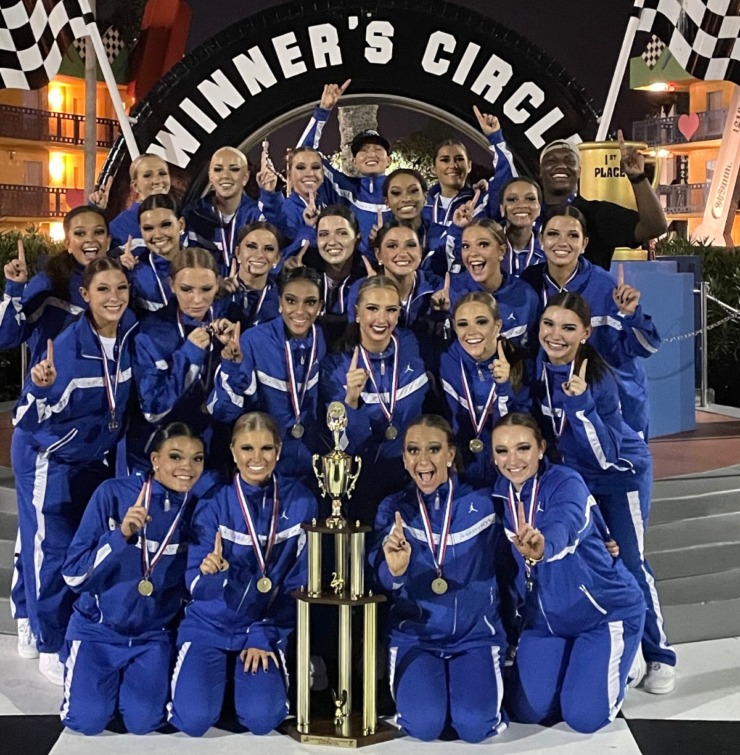 After an 8-year drought, the University of Memphis Pom Squad coached by Carol Lloyd won a national championship in hip hop last week at the ESPN Complex in Orlando (Submitted photo)