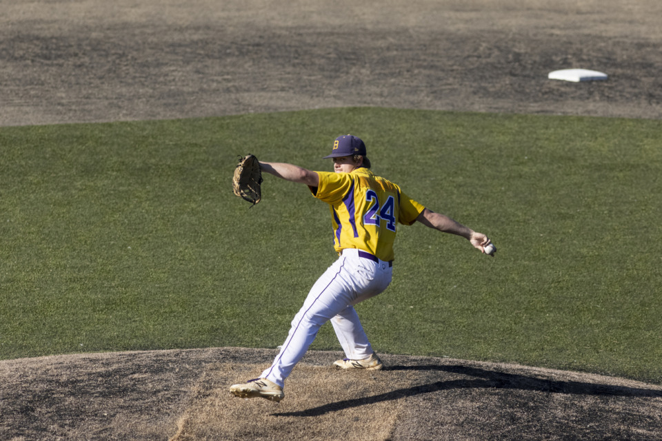 <strong>Dylan Bowers of CBHS pitches during Saturday&rsquo;s game at MUS.</strong> (Brad Vest/Special to The Daily Memphian)