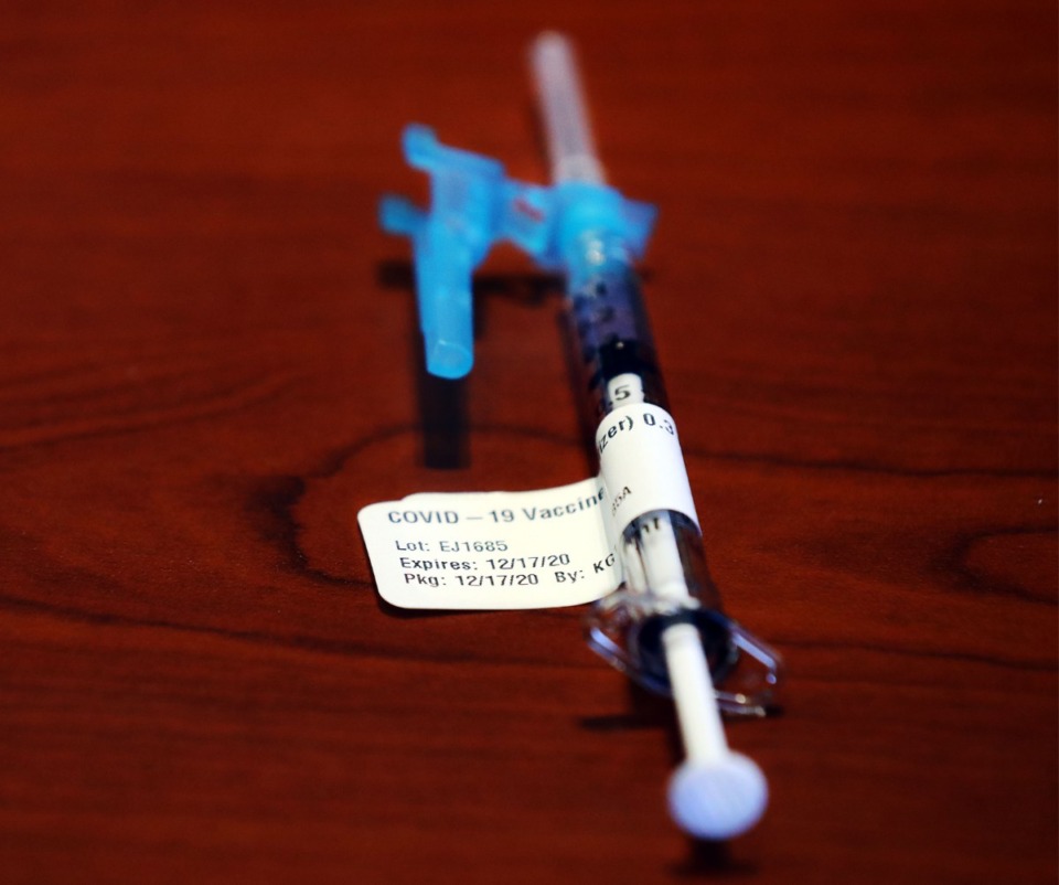 <strong>A COVID-19 vaccination lies in wait in this file photo.</strong> (Patrick Lantrip/Daily Memphian)