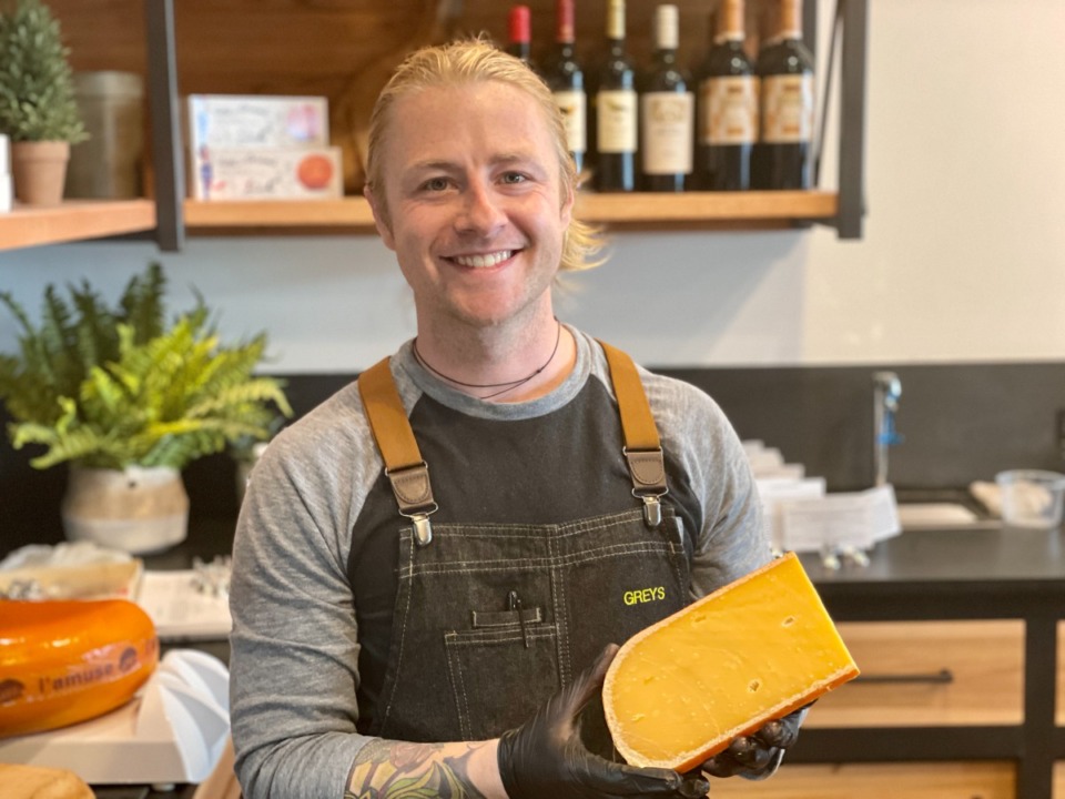<strong>Kurt Mullican is co-owner and cheese monger at Greys Fine Cheese and Entertaining.</strong> (Jennifer Biggs/Daily Memphian)