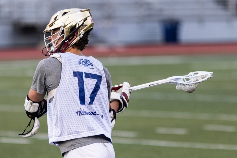 <strong>Mac Murphy attempts a pass during the first annual lacrosse all-star game at CBHS May 18.</strong> (Brad Vest/Special to The Daily Memphian