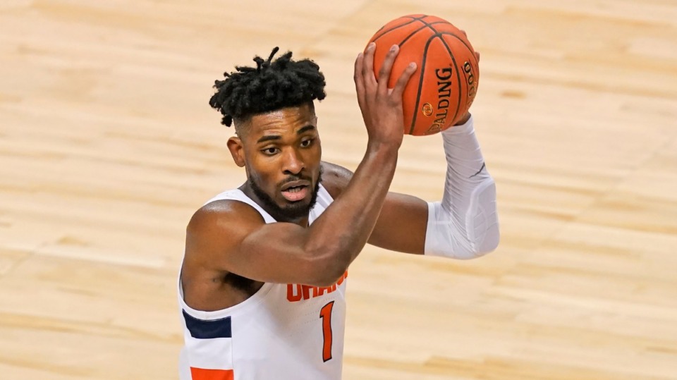 <strong>Former Syracuse forward Quincy Guerrier announced his transfer decision Thursday, May 10.</strong> (Gerry Broome/AP)
