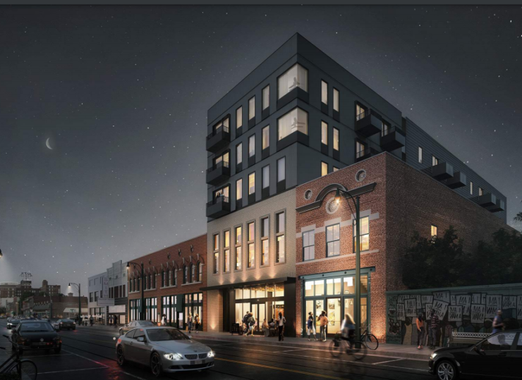 <strong>Developer Tom Intrator has tweaked the exterior design of 386 S. Front to satisfy concerns of the Design Review Board.</strong> (Credit: PKM Architects)