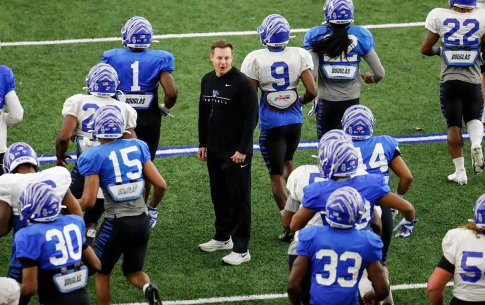 <strong>Memphis head coach Ryan Silverfield during practice on Tuesday, March 23, 2021.</strong> (Mark Weber/The Daily Memphian file)