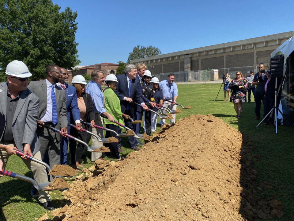 <strong>Liberty Park groundbreaking Monday, June 14, 2021 at for the Liberty Park youth sports complex on the southwest corner of the fairgrounds property.</strong> (Bill Dries/Daily Memphian)