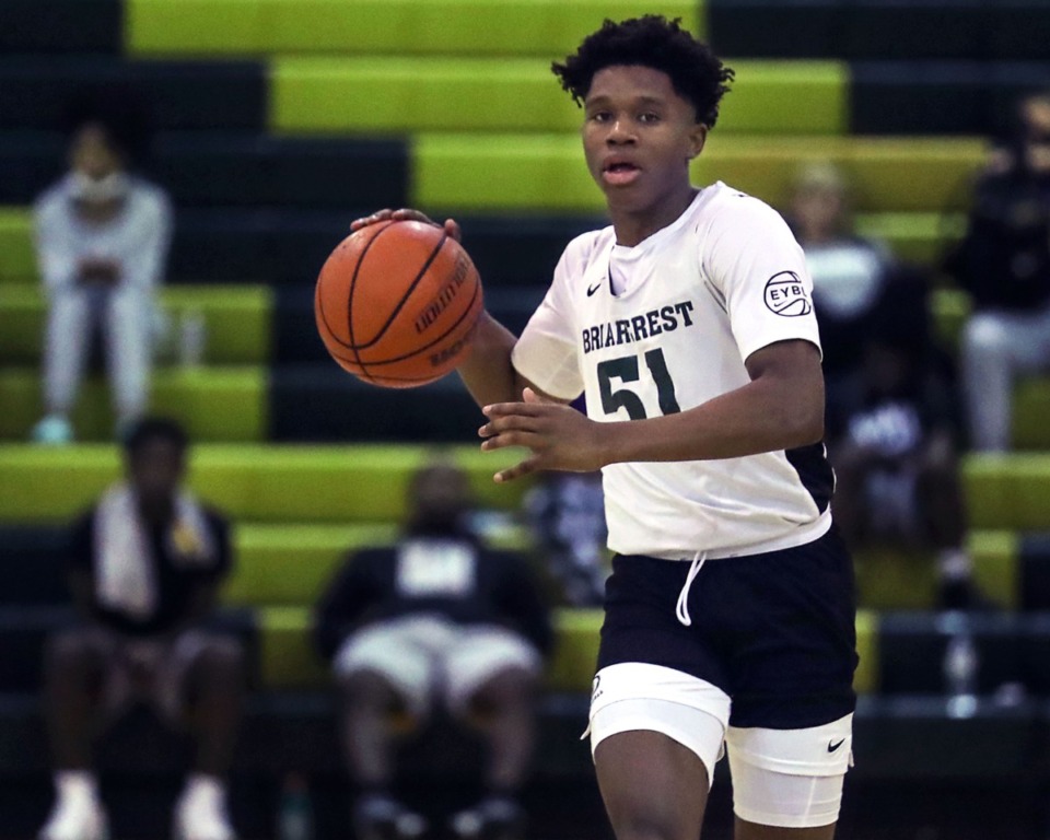 <strong>Briarcrest guard Jaye Nash, seen here in June, showed off his defensive capability at Hoopfest.</strong> (Patrick Lantrip/Daily Memphian)