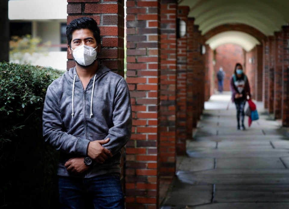 <strong>Syed Masood Hyder, a then-CBU Computer Science senior from India, was quarantined for two weeks upon his arrival for fall classes last August.</strong>&nbsp;(Mark Weber/Daily Memphian file)
