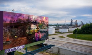 <strong>&ldquo;Ice Cream Melting,&rdquo; part of artist Najee Dorsey&rsquo;s&nbsp;&ldquo;Poor People&rsquo;s Campaign&rdquo; series, now stands on Interstate 55, across from Valero in Memphis.</strong> (Submitted)